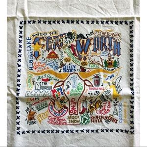 Catstudio Fort Worth Dish Towel Handmade NWT